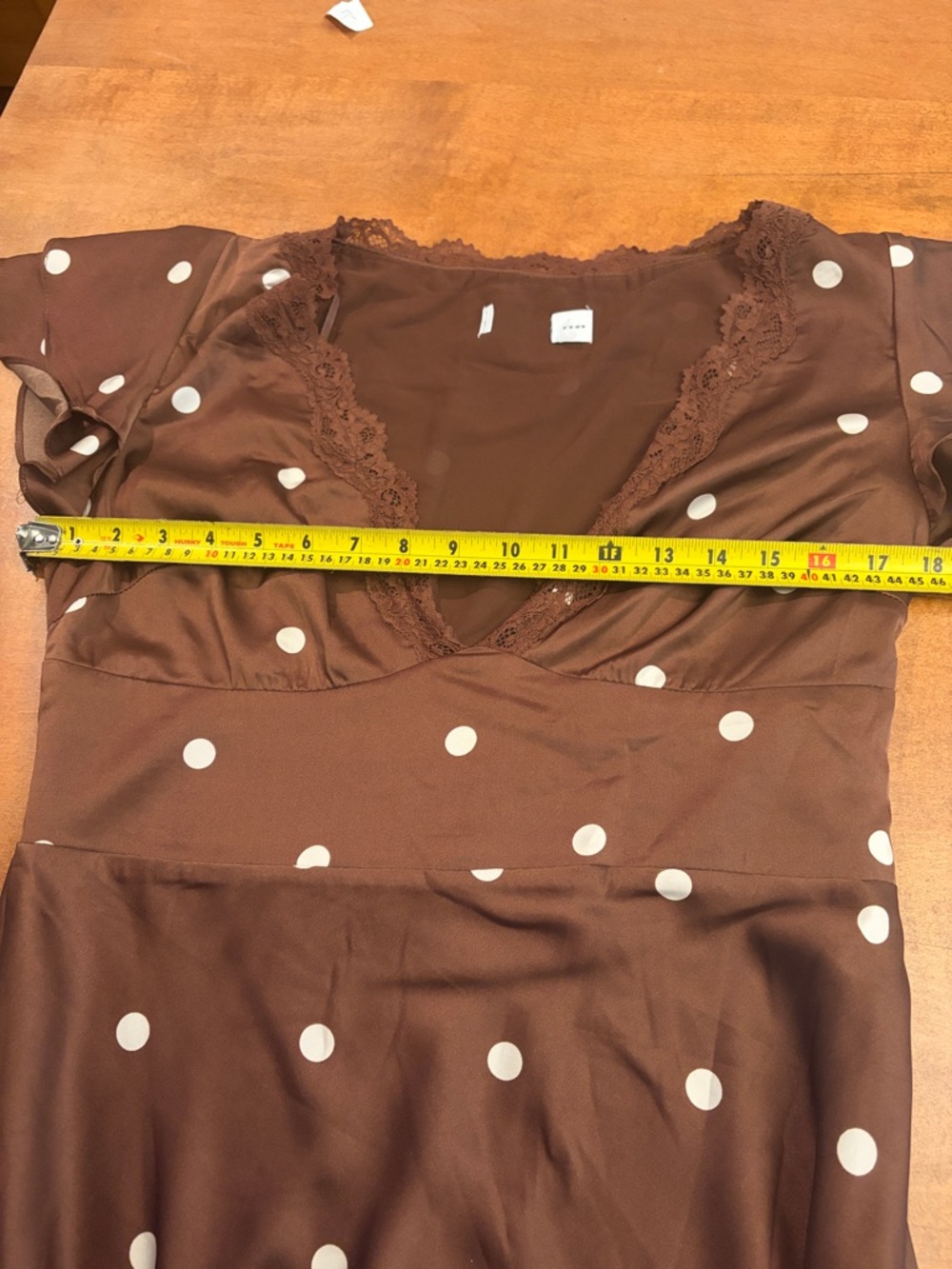 Petal & Pup Arella Brown Polka Dot Maxi Dress - Picture 13 of 16